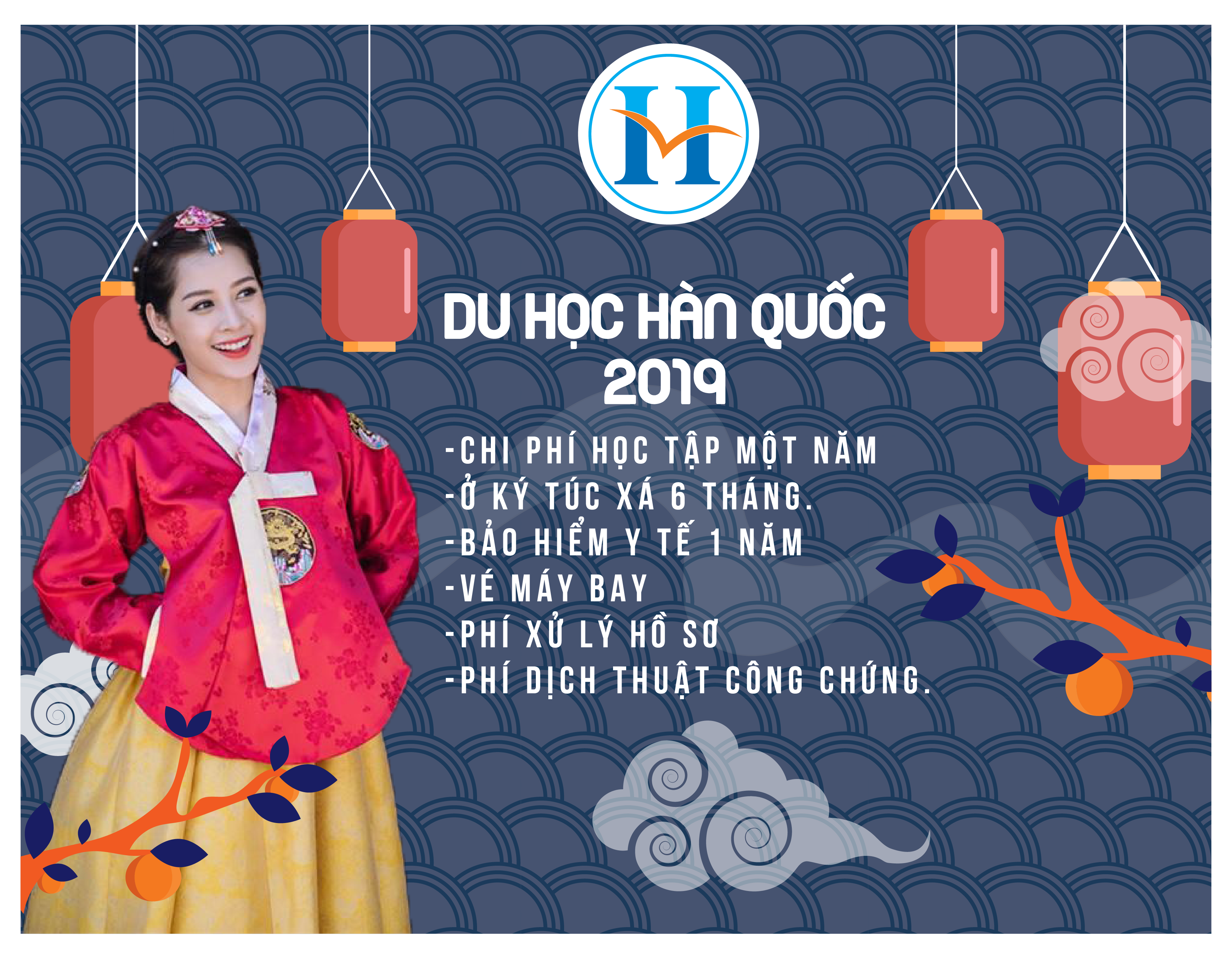 Những chi phí khi đi VISA Hàn Quốc DU HỌC HÀN QUỐC 2019
