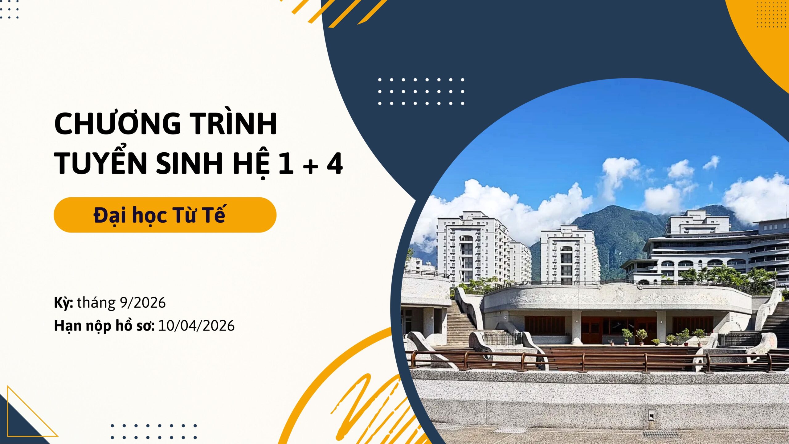 Chương trình tuyển sinh hệ 1+4 Đại học Từ Tế